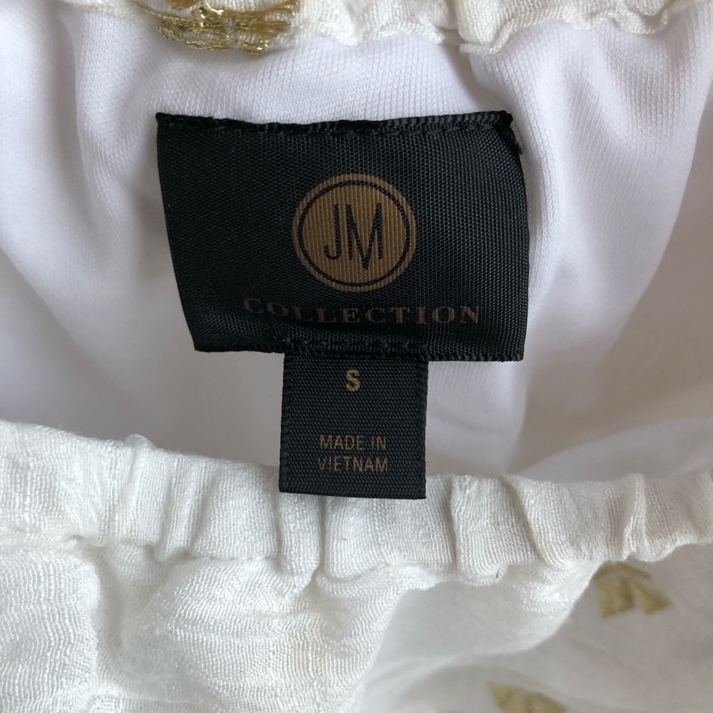 JM Collection womens off the shoulder top - Picture 2 of 4